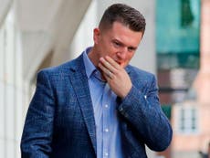 Violence erupts after Tommy Robinson found in contempt