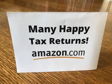 ‘Many happy tax returns’: Corbyn attacks Amazon in letter to Bezos