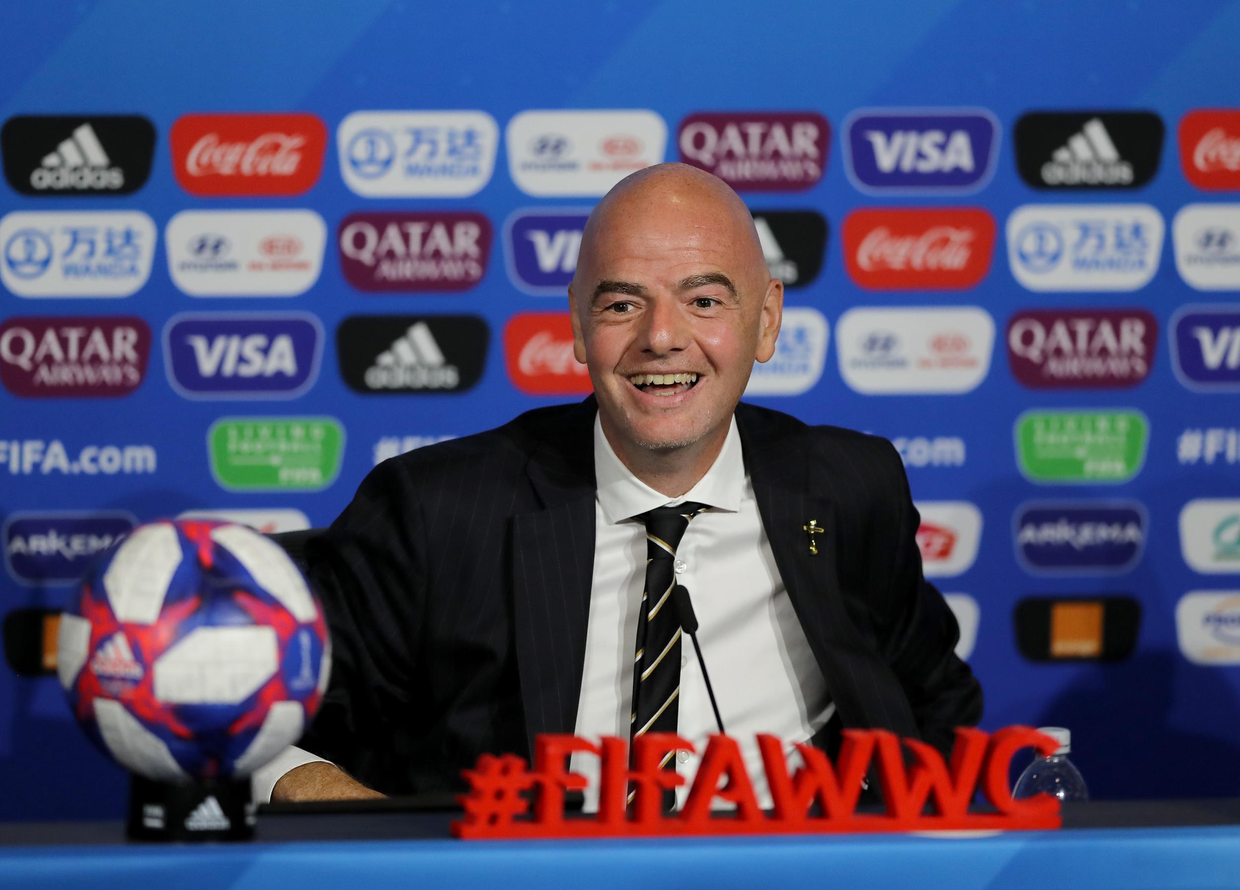 The Fifa president has big plans for the women's game