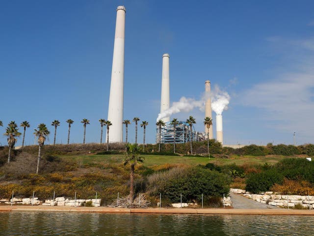 Israel's energy dilemma is captured in the northern coastal city of Hadera, where the country's largest coal-fired power station is set to be converted to gas