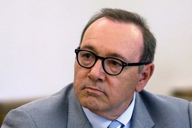 Kevin Spacey appears in court in Massachusetts in June 2019