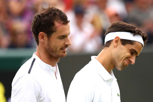 Andy Murray and Pierre-Hugues Herbert crashed out of the men's doubles on Saturday