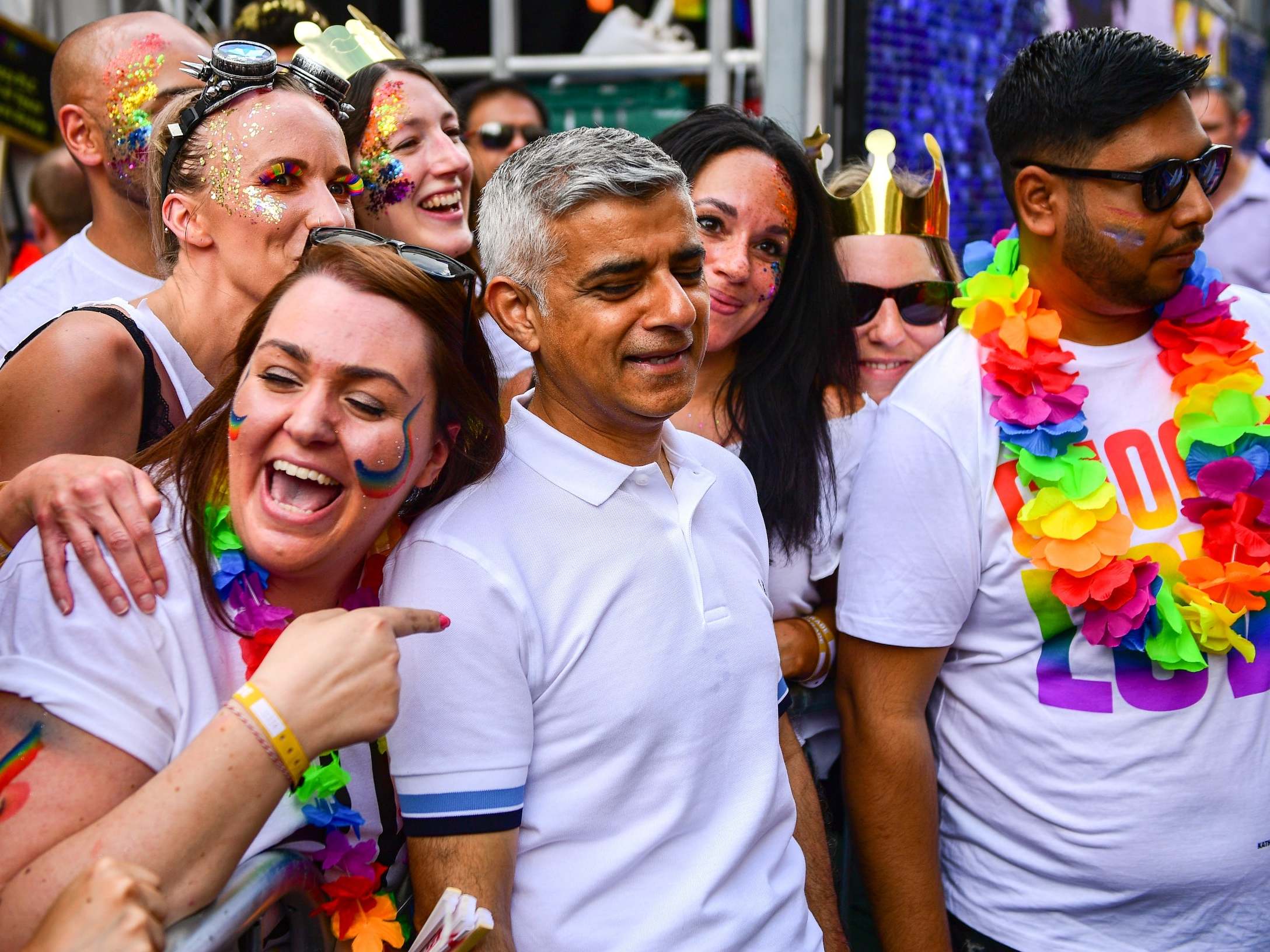 Sadiq Khan at Saturday’s parade