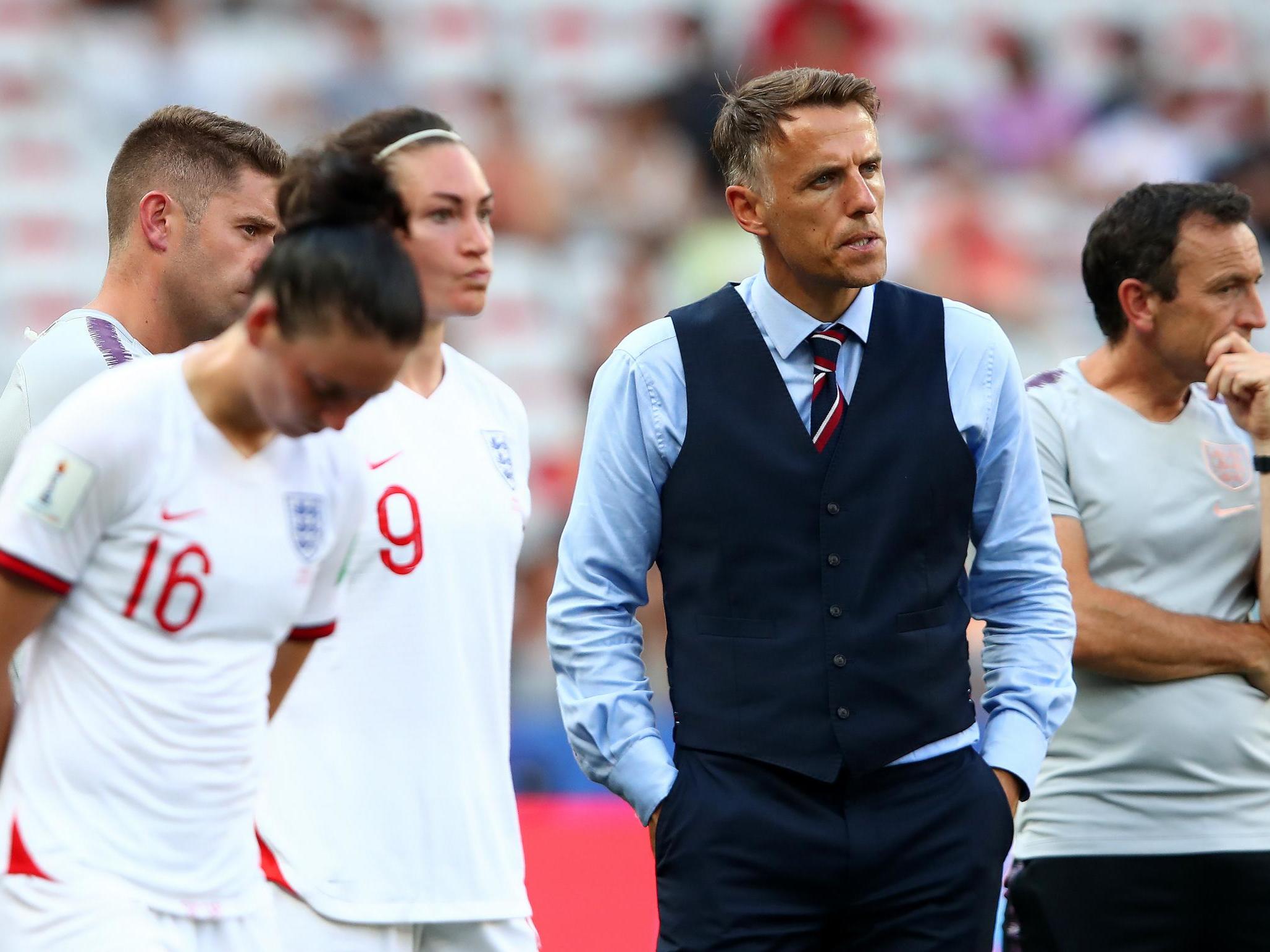 England manager Phil Neville