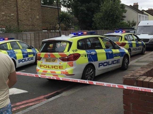 Police cordon at Livingstone Road in Bounds Green area (@myldn / Twitter )