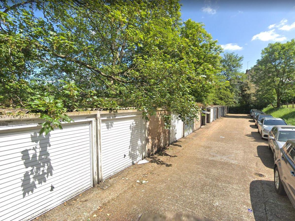 Garages on Prendergast Road in Blackheath