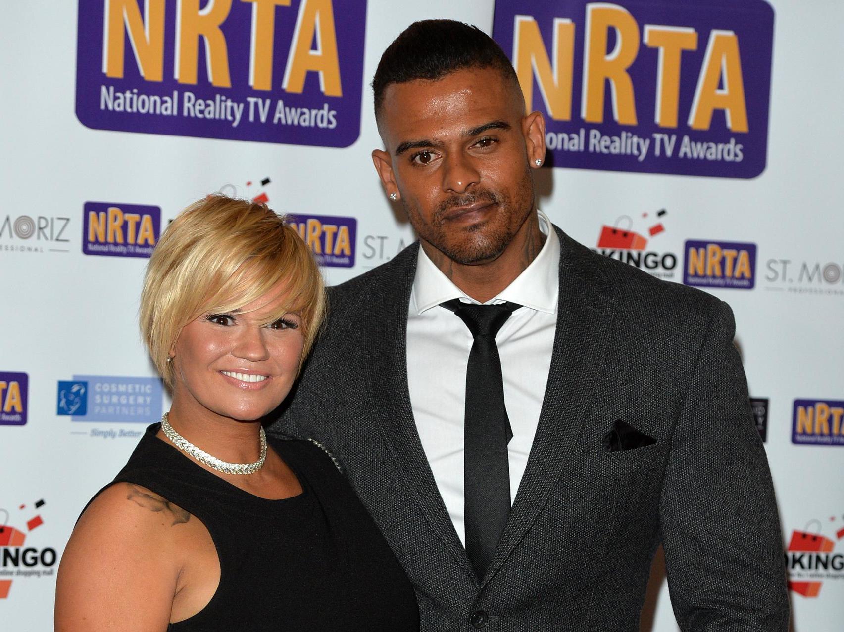 Kerry Katona and George Kay at the 2015 National Reality TV Awards
