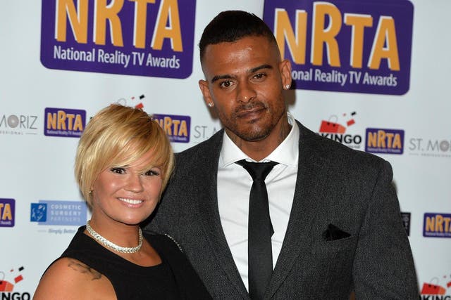 Kerry Katona and George Kay at the 2015 National Reality TV Awards