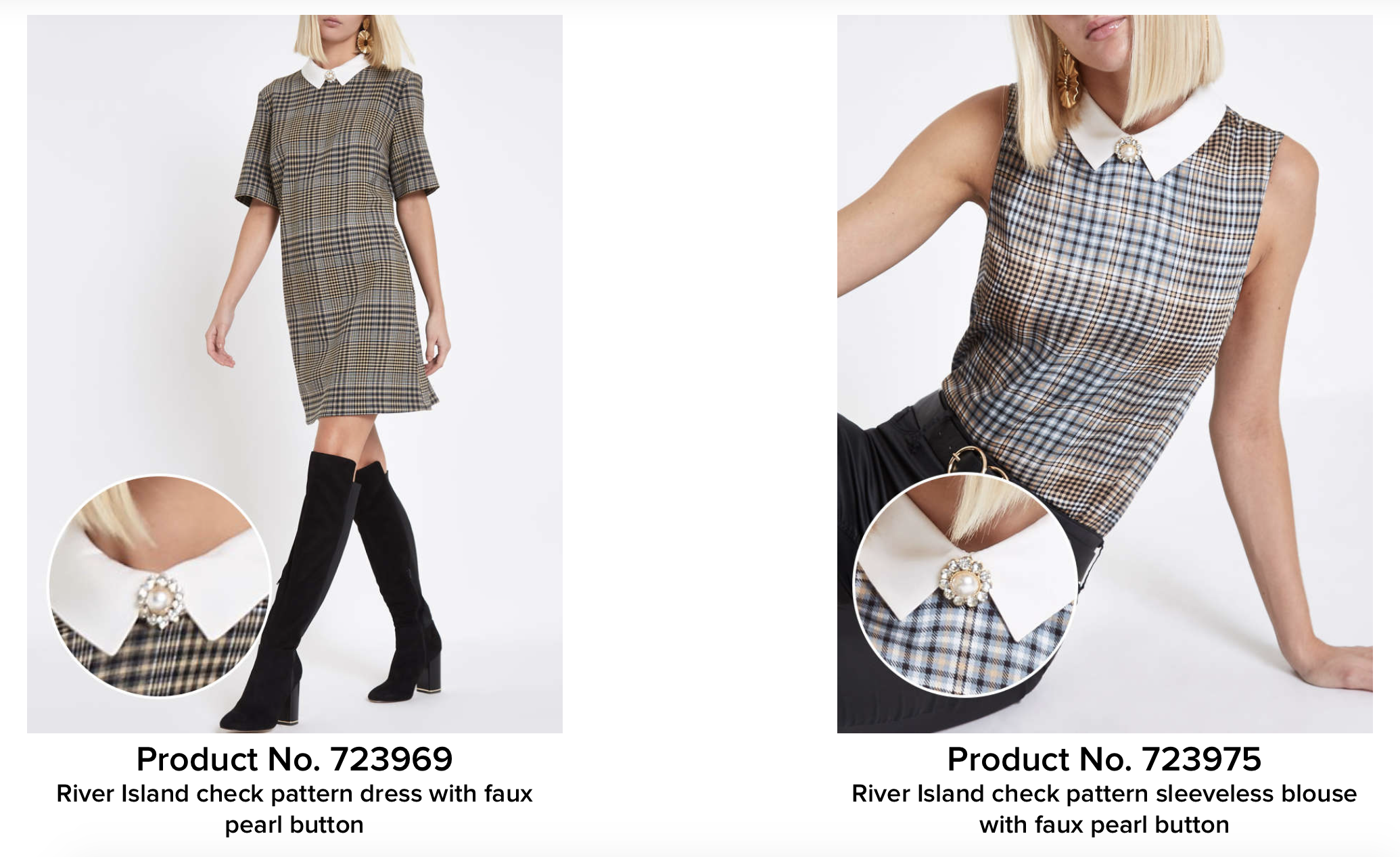 The above garments have been recalled by River Island over fears they contain harmful levels of cadmium?(River Island)