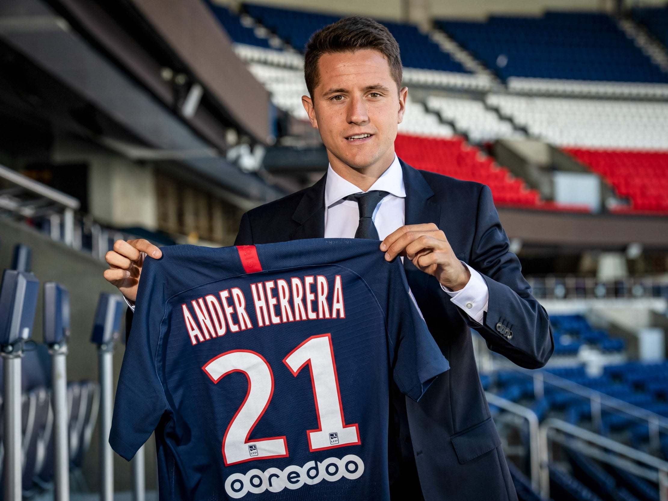 Herrera joined PSG on a free transfer