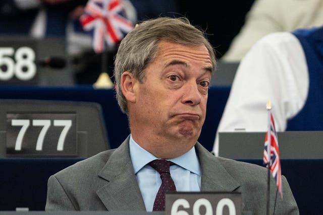 Nigel Farage MEP at the European Parliament in Strasbourg on 4 July