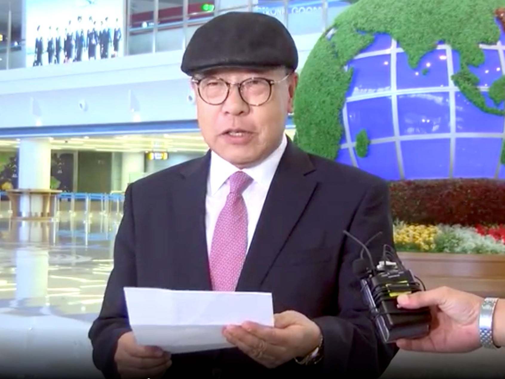 Choe In-guk announced his surprising defection to the impoverished country with a statement at Pyongyang's international airport