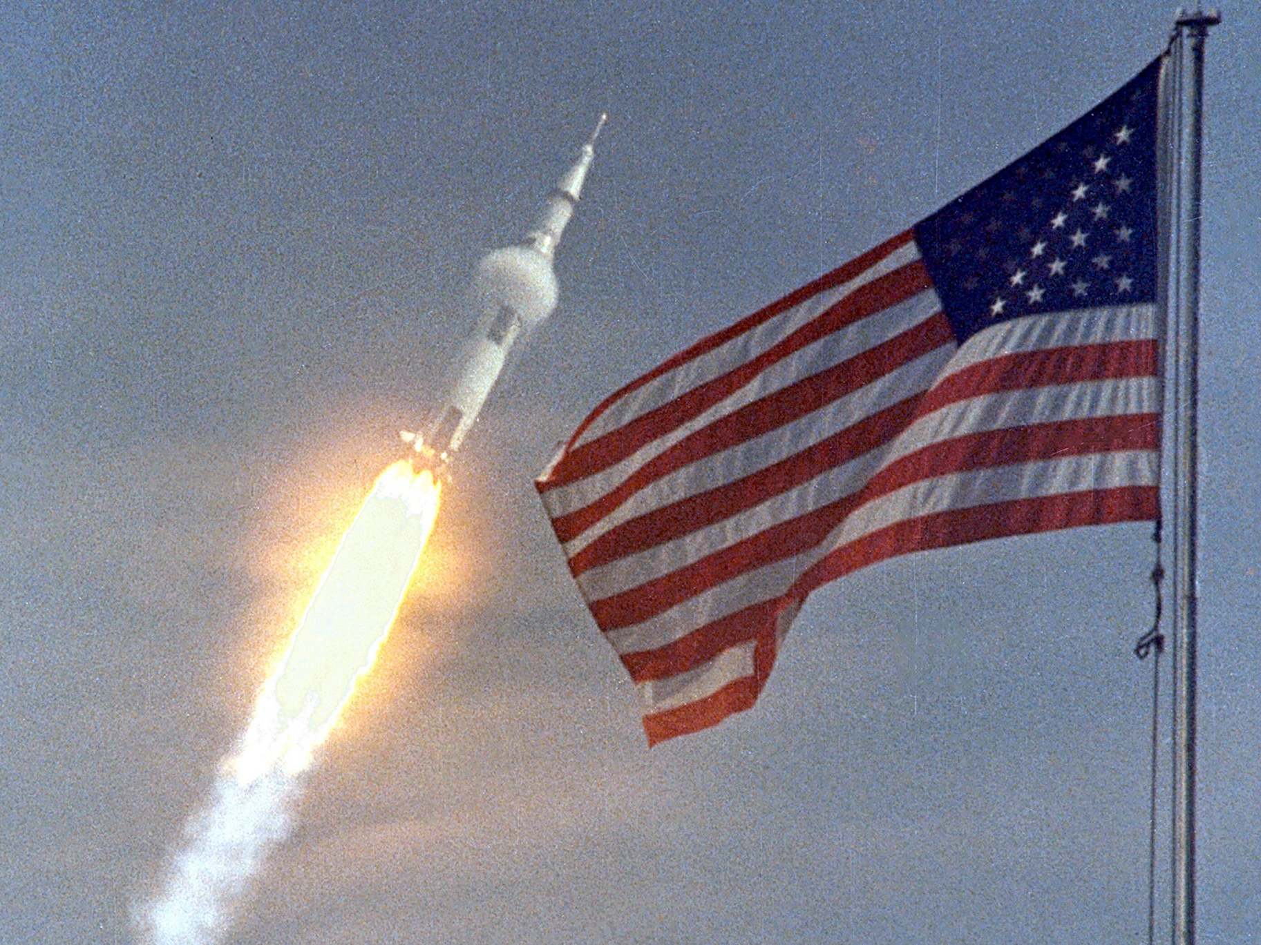 Giant leap: Apollo 11 begins its 240,000 miles journey
