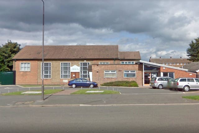 Food bank users were injured by a car while queuing outside Kirk Hallam Community Hall