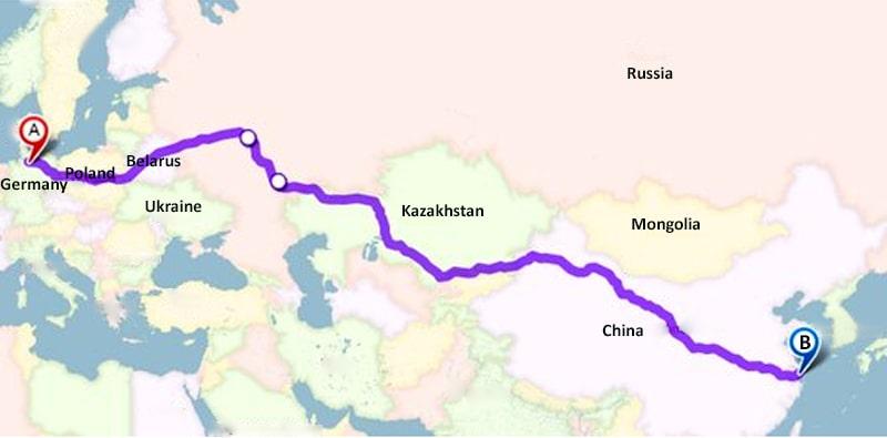 Eurasian Express: the Meridian Highway will form part of a link between Hamburg and Shanghai