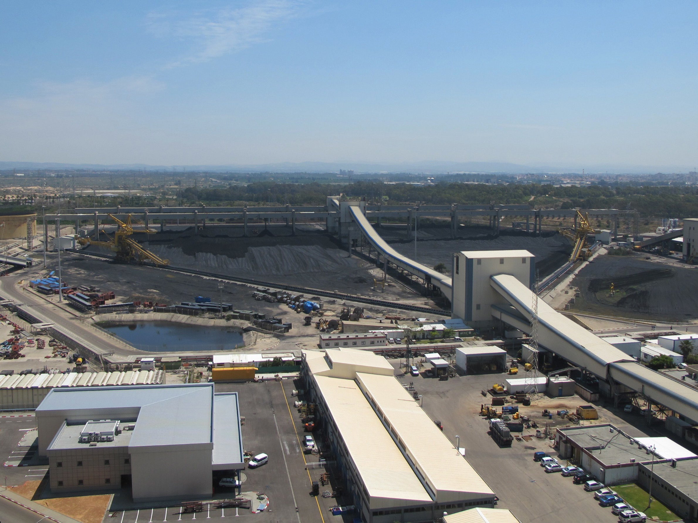 The Orot Rabin power plant in Hadera relies on Russian coal transported by ship