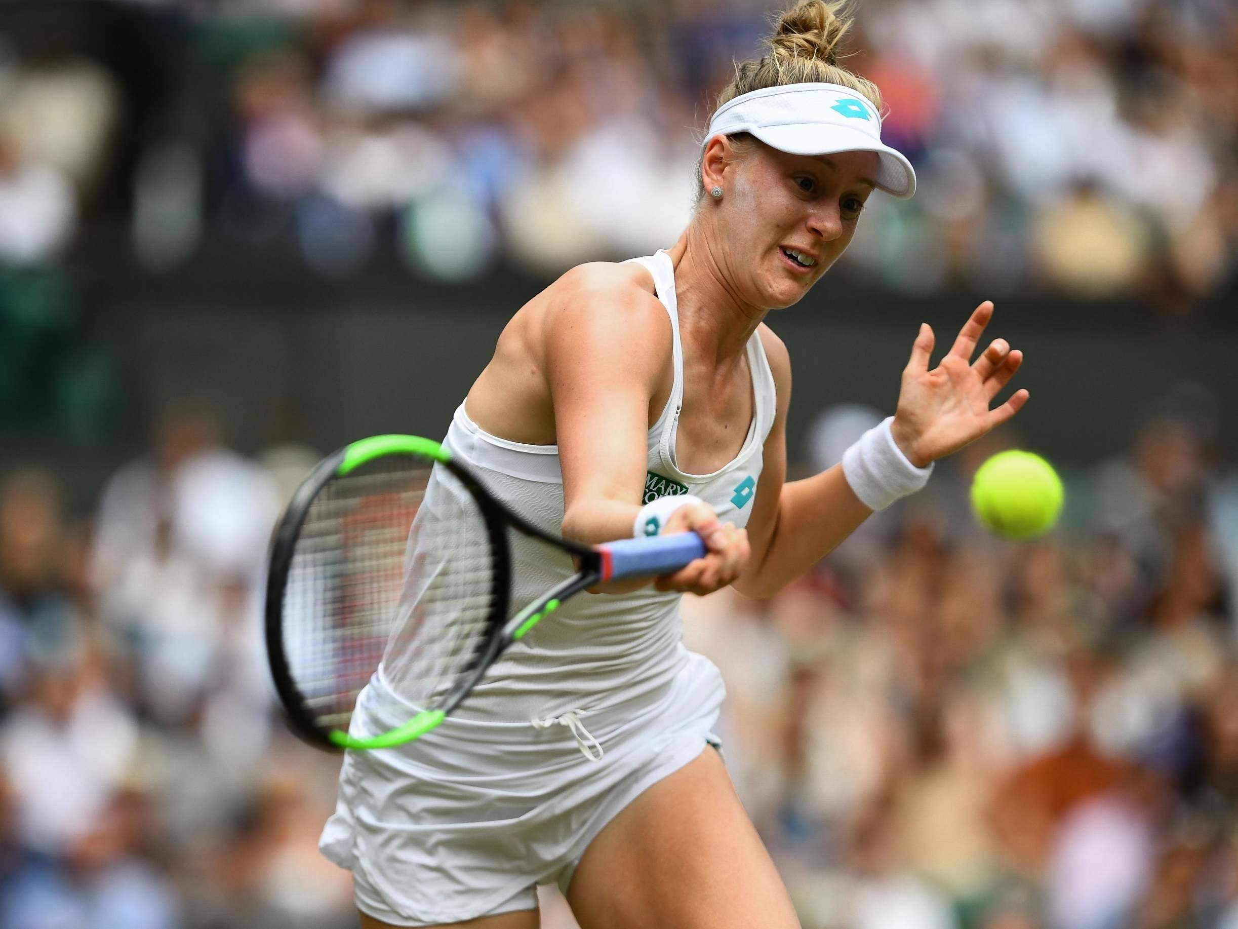 Riske used an aggressive strategy early against Williams