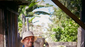 Thanks to the benefits he has seen from planting trees, Patrick Kimathi, 52, a farmer from Kianjogu, has been able to install a chaff cutter, a mechanical device for cutting napier grass he grows as fodder for his livestock, as well as a mini biogas plant that converts cow dung into fuel for a cooking stove