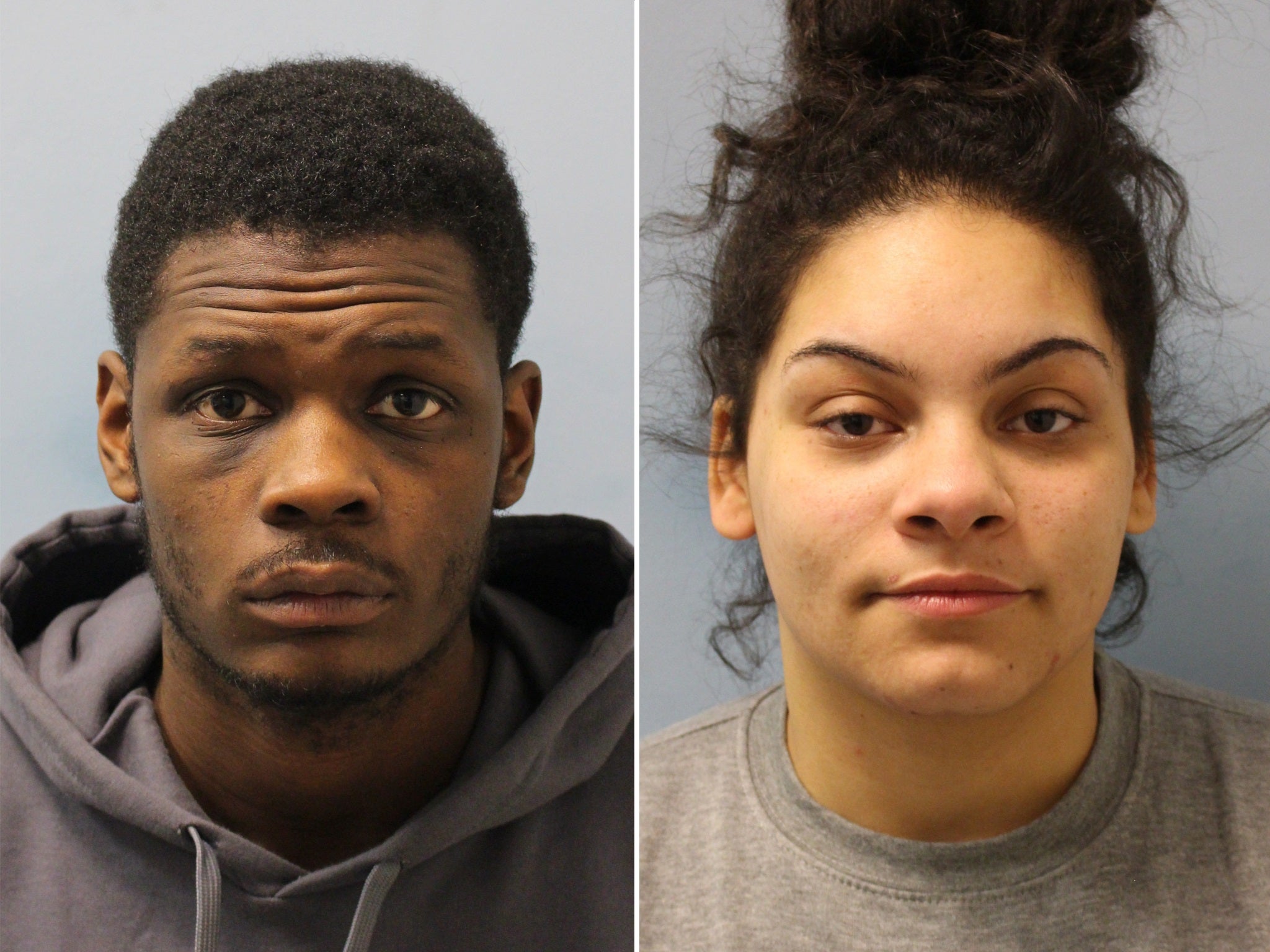 Harief Pearson and Kydie McKenna, both 22, were jailed for the attack on a pregnant girl