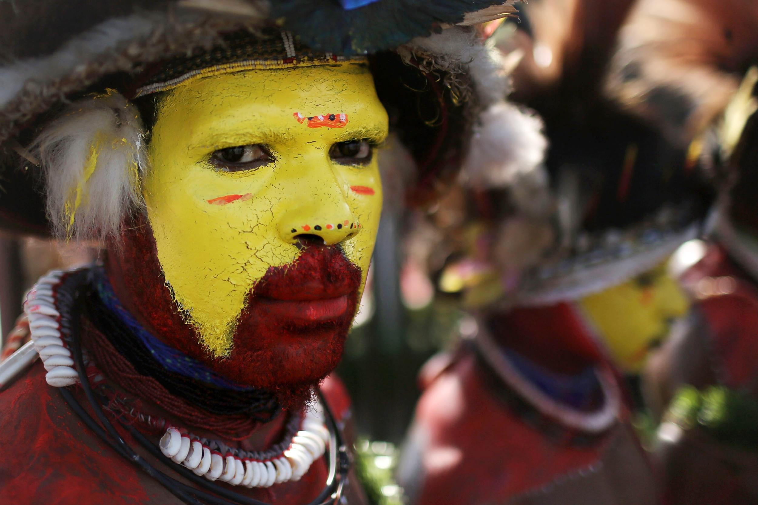 A traditional Papua New Guinea tribesperson (Getty)