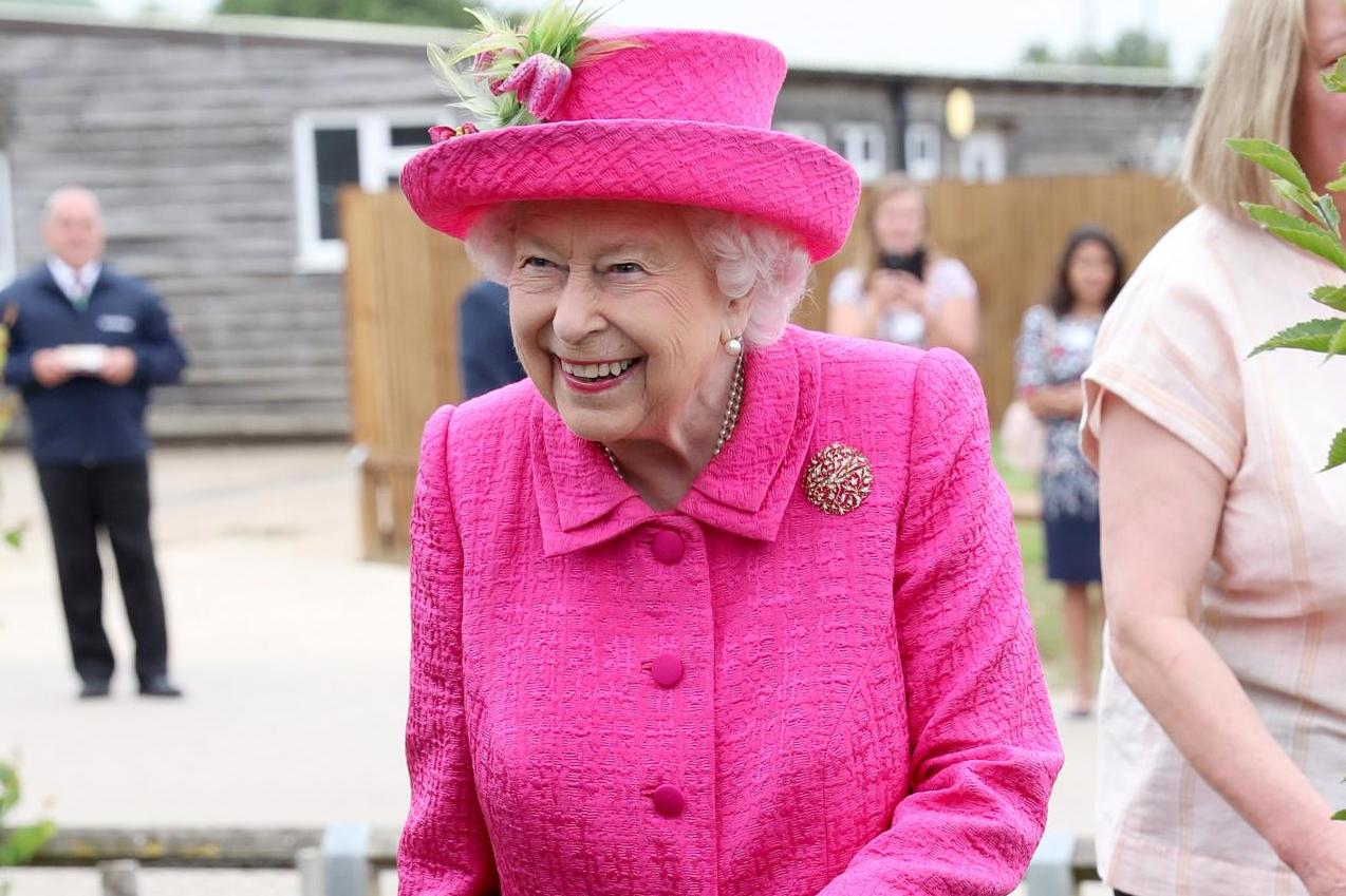Queen Elizabeth II during a visit to the NIAB, (National Institute of Agricultural Botany) on July 09, 2019 in Cambridge, England.