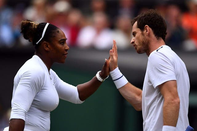 Serena Williams and Andy Murray