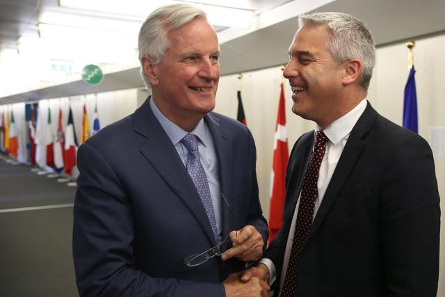 Stephen Barclay met with Michel Barnier in Brussels on Tuesday