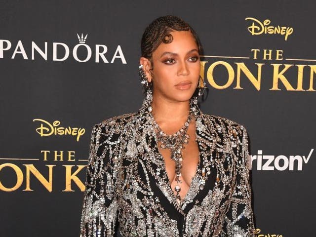 Beyonce arrives at the world premiere of The Lion King this week ROBYN BECK/AFP/Getty Images