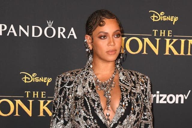 Beyonce arrives at the world premiere of The Lion King this week ROBYN BECK/AFP/Getty Images