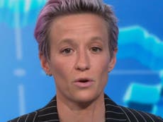 Rapinoe sends message to Trump while staring straight at camera