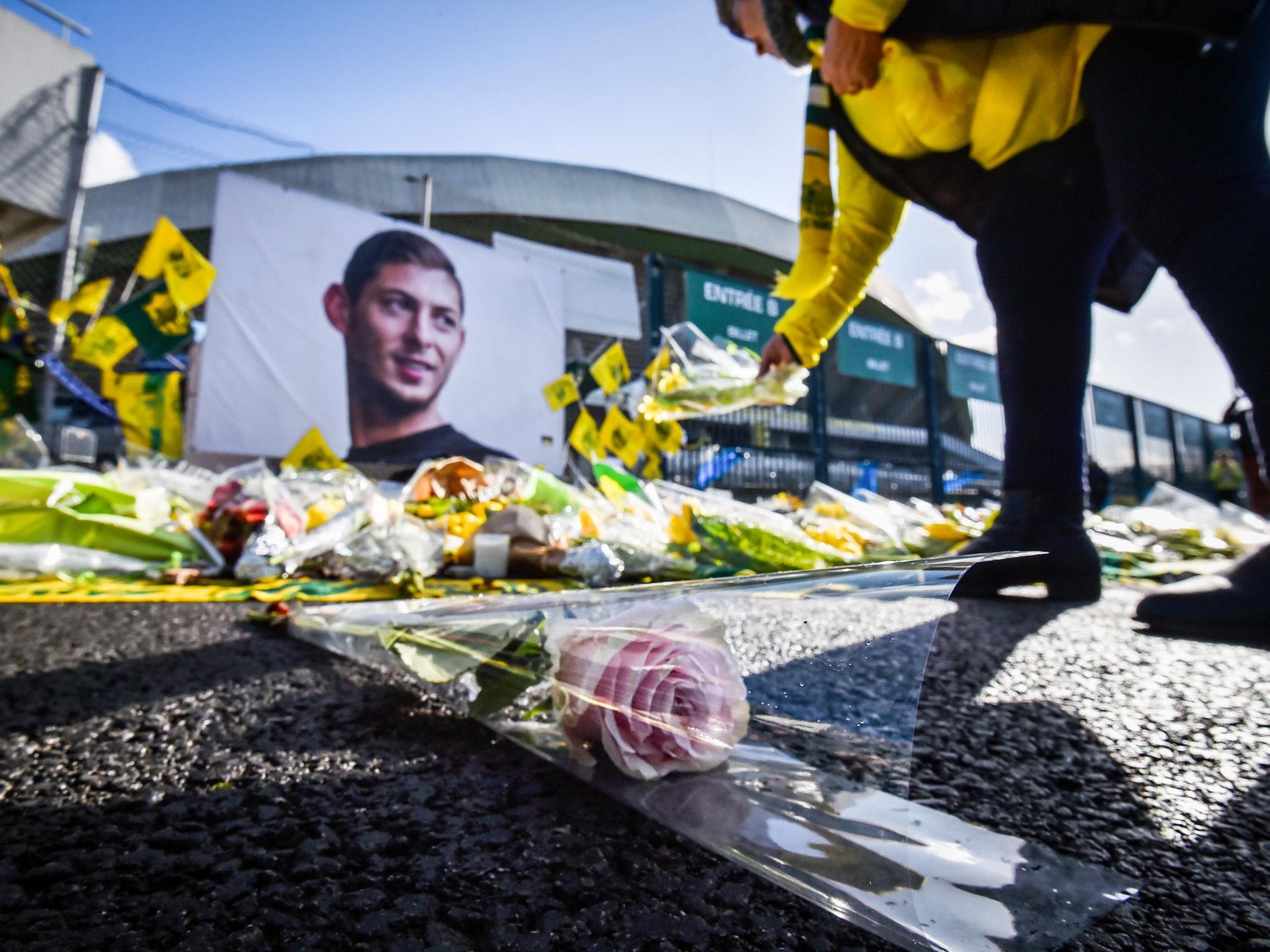 There was an outpouring of tributes among fans at Sala’s former club Nantes following the tragedy in January