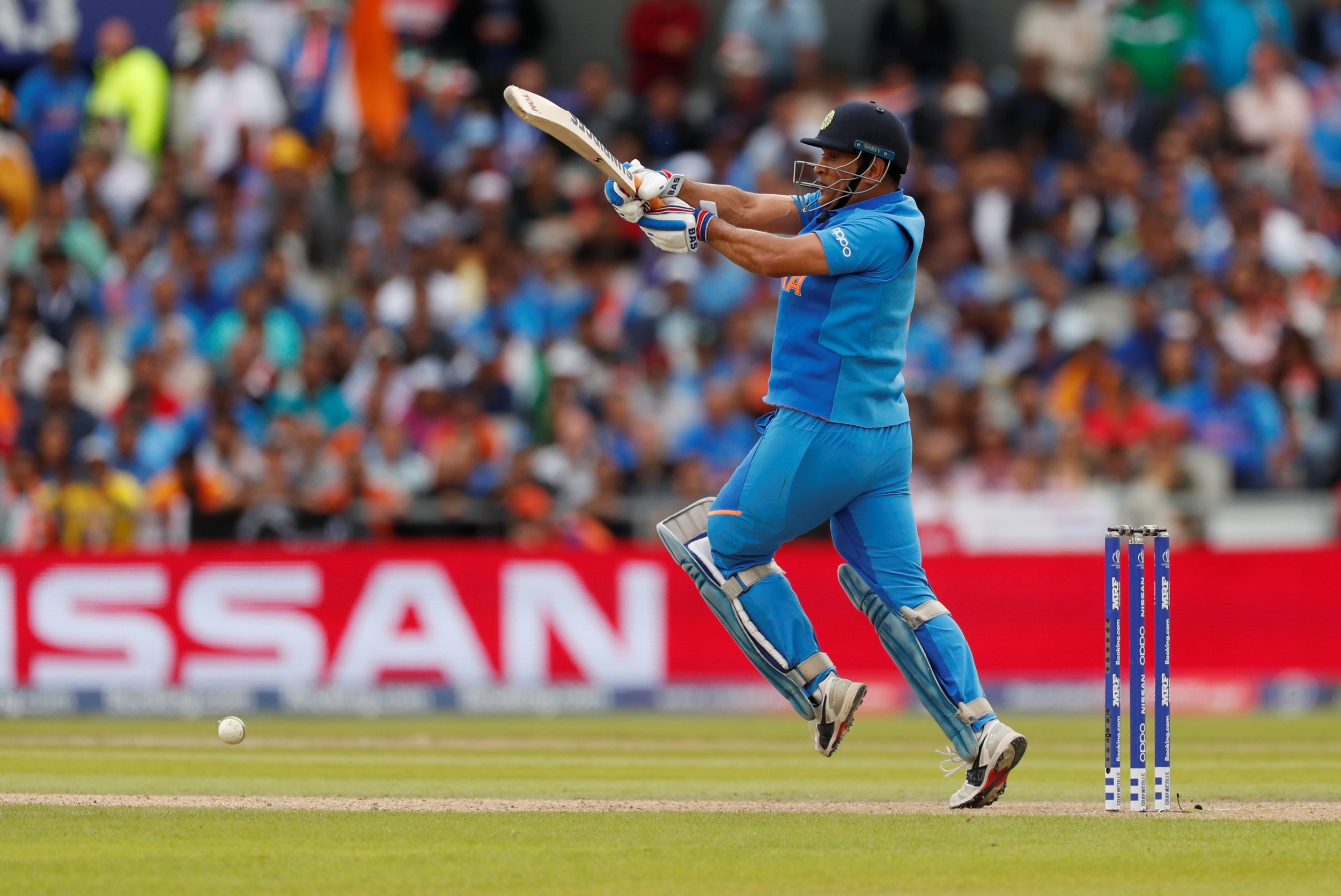 Dhoni in action for India (Reuters)