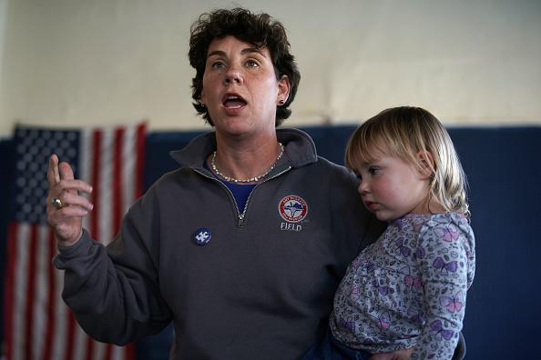 Former fighter pilot Amy McGrath has shattered fundraising records on the first day of her senatorial campaign against Republican incumbent Mitch McConnell.
