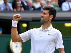 Djokovic beats Goffin in straight sets to reach Wimbledon semi-finals