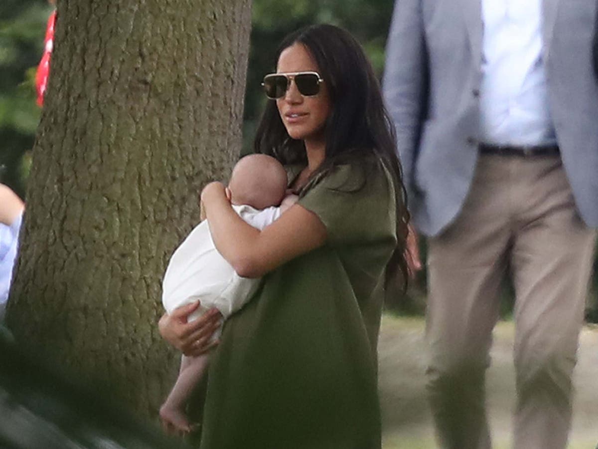 Meghan Markle attends polo with baby Archie to support Prince Harry