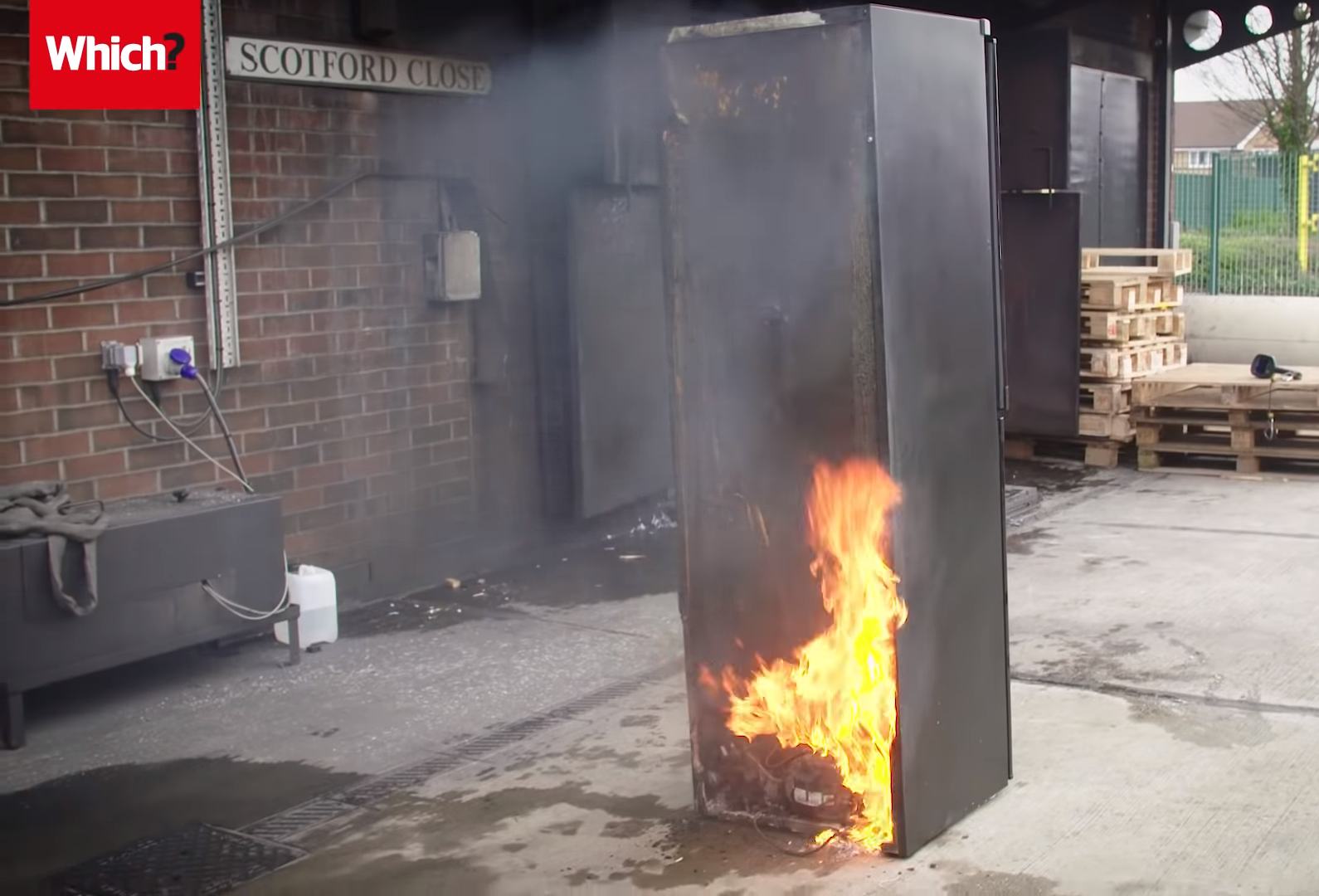 Stricter standards require a fridge, freezer or fridge freezer to withstand a naked flame for 30 seconds