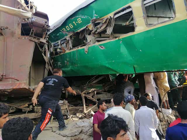 Imran Khan has blamed 'decades of neglect' of Pakistan's colonial-era rail network for the crash on Thursday