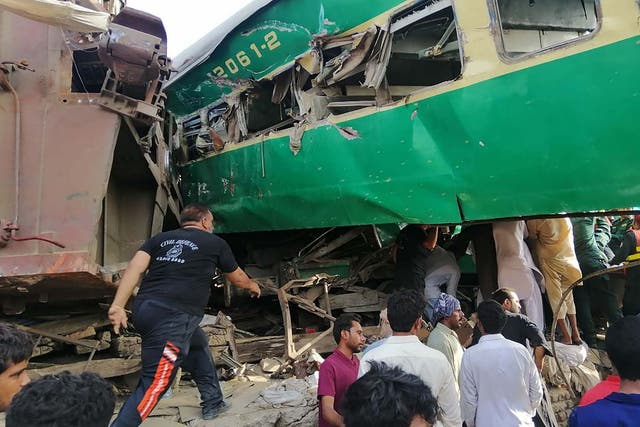 Imran Khan has blamed 'decades of neglect' of Pakistan's colonial-era rail network for the crash on Thursday