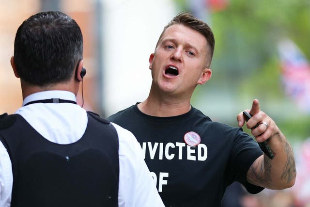 Tommy Robinson is among the figures attempting to capitalise on the national debate 