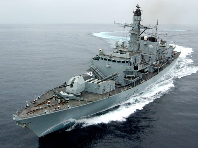 Iranian boats tried to intercept a British oil tanker before being driven off by HMS ‘Montrose’