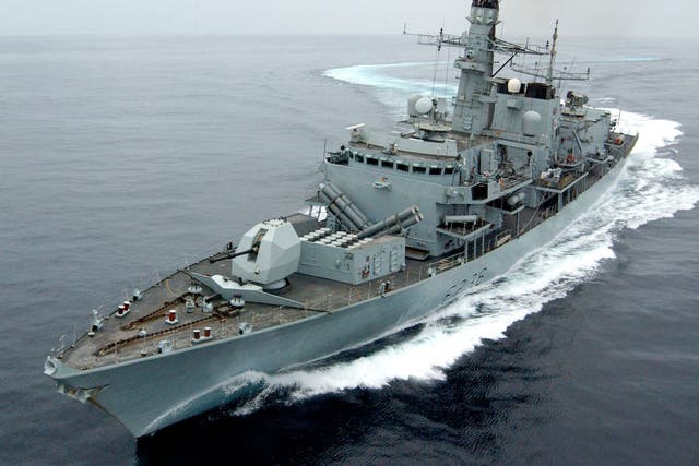Iranian boats tried to intercept a British oil tanker before being driven off by HMS ‘Montrose’