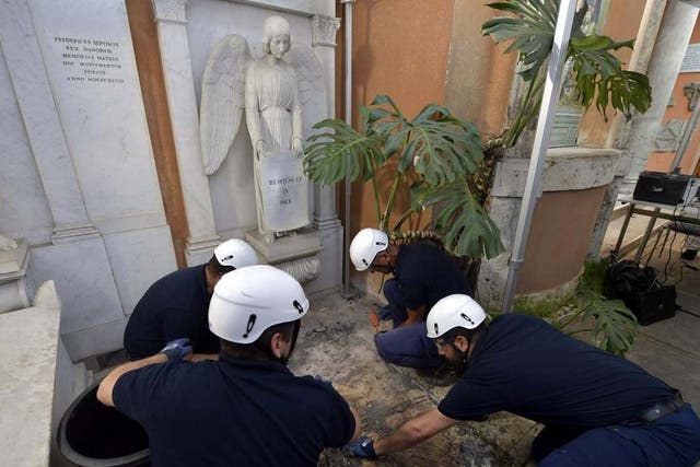 Investigators hoped the tombs would solve one of Italy's most enduring mysteries over the disappearance of Emanuela Orlandi