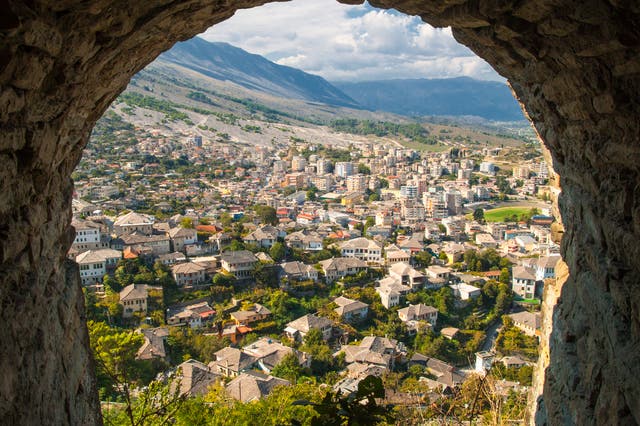 Looking out over the Old Town from the castle, Gjirokaster is a mountainous marvel
