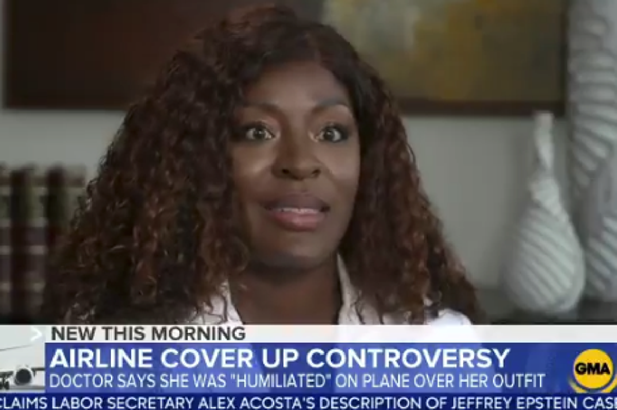 Doctor who was told to cover up on American Airlines flight says she was 'humiliated'