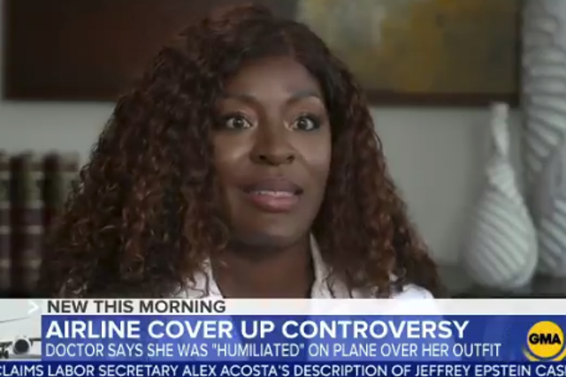 Doctor asked to cover up on flight says airline's apology was not enough
