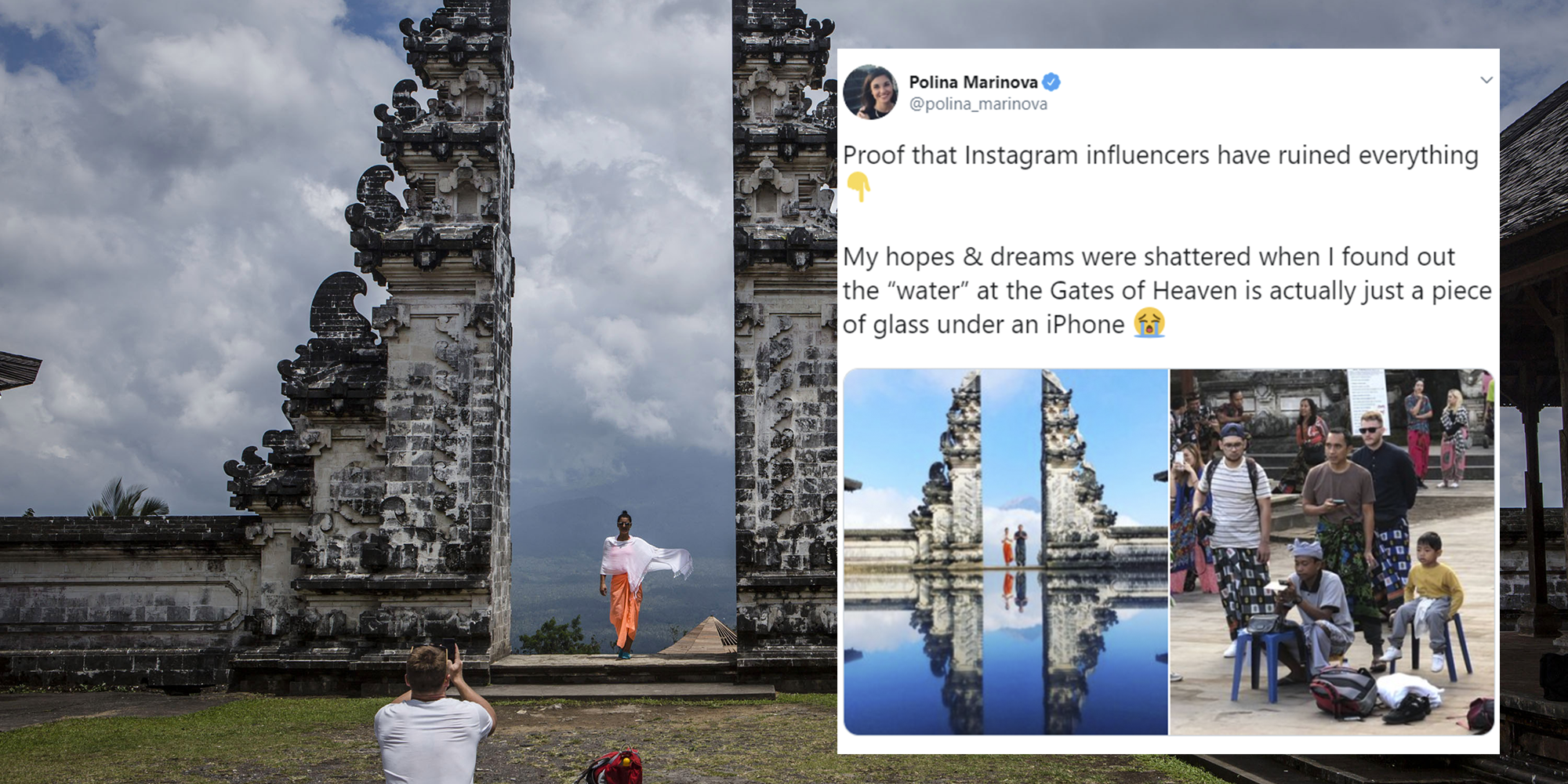 Bali Tourist Hotspot Used By Instagram Influencers Exposed As Fake Indy100 Indy100