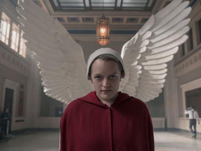 Elisabeth Moss in the latest episode of ‘The Handmaid’s Tale