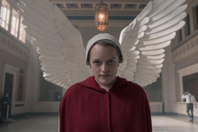 Elisabeth Moss in the latest episode of ‘The Handmaid’s Tale