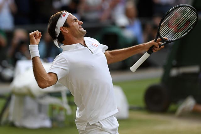Roger Federer is through to another Wimbledon final
