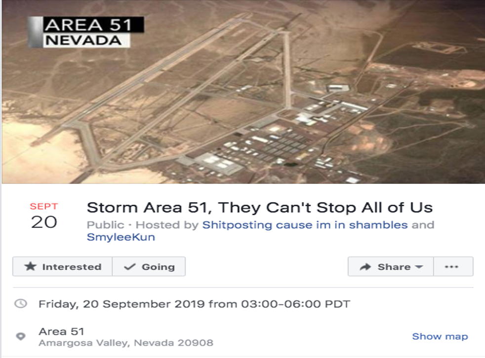 Storm Area 51 More Than 600 000 People Sign Up To Raid Secretive Military Base To See Them Aliens The Independent The Independent Storm Area 51 More Than 600 000 People Sign Up To Raid Secretive Military Base To See Them Aliens The Independent The Independent